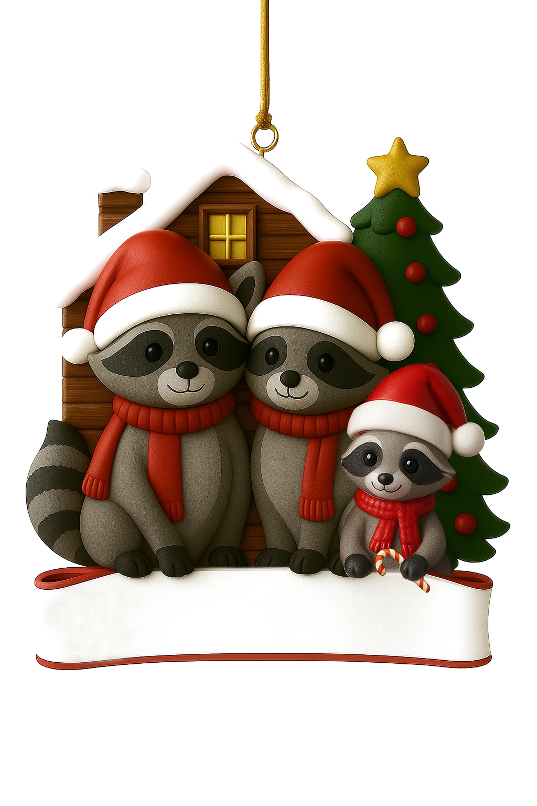 Raccoon Parents and Children