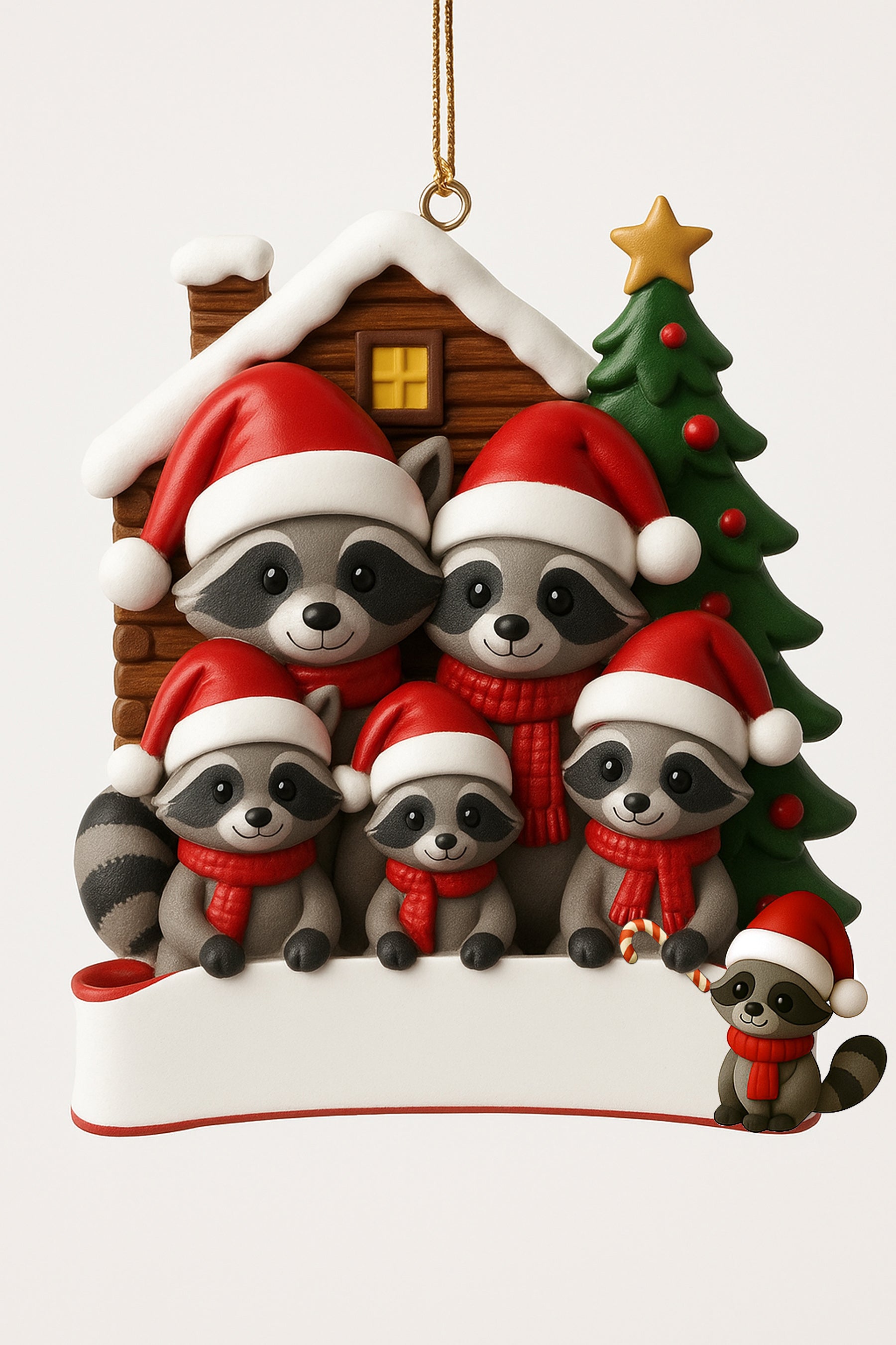 Raccoon Parents and Children