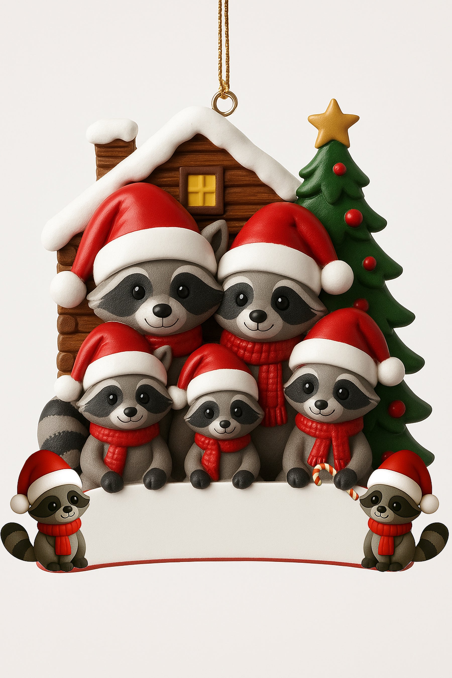 Raccoon Parents and Children