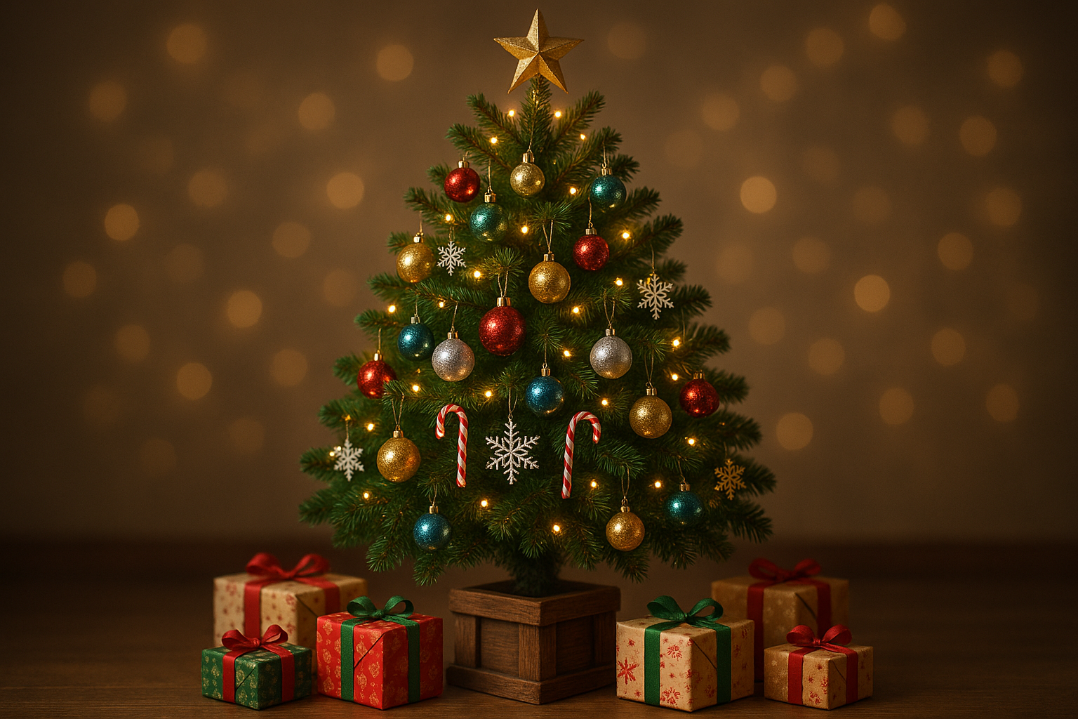 Christmas Tree with Ornaments